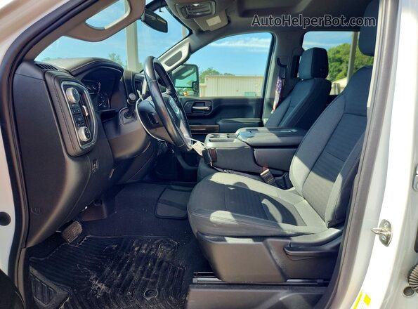 1GT19ME7XMF108247 2021 GMC SIERRA White Widok wnętrza z przodu