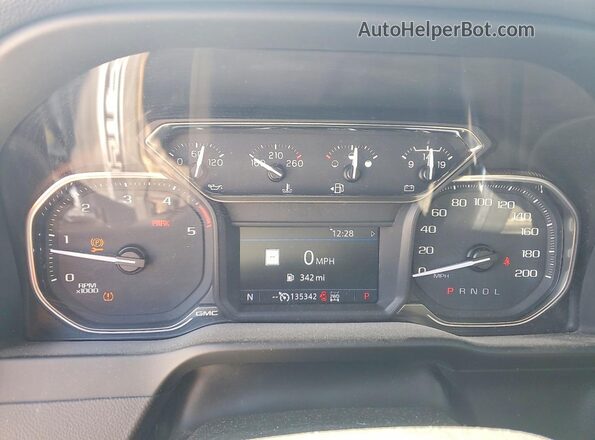 1GT19PEY4LF294117 2020 GMC SIERRA Black Instrument cluster view