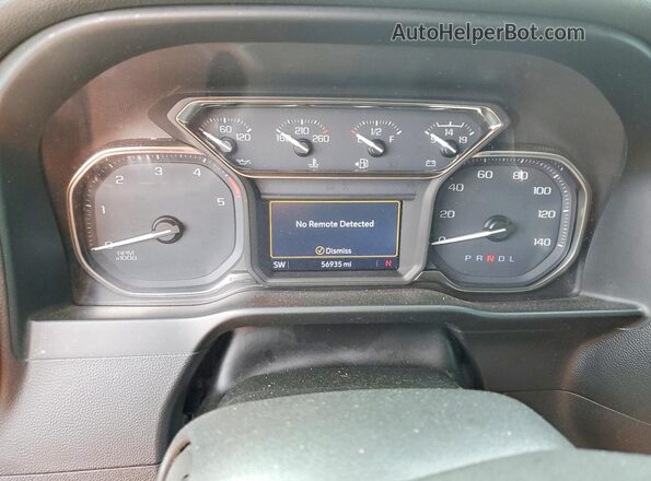 1GT49NEY1LF138800 2020 GMC SIERRA Blue Instrument cluster view