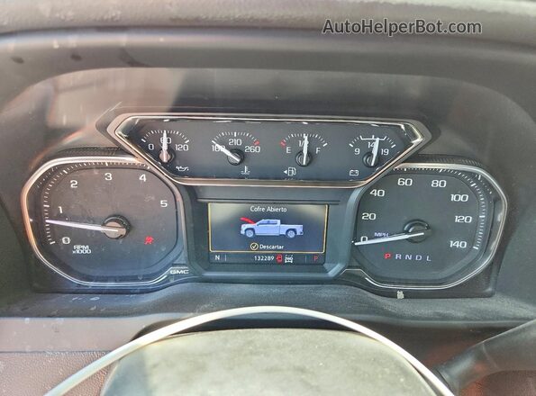 1GT49NEY2NF338863 2022 GMC SIERRA White Instrument cluster view