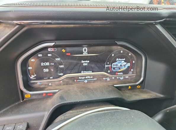 1GT49PEY2RF152550 2024 GMC SIERRA Gray Vista del cuadro de instrumentos