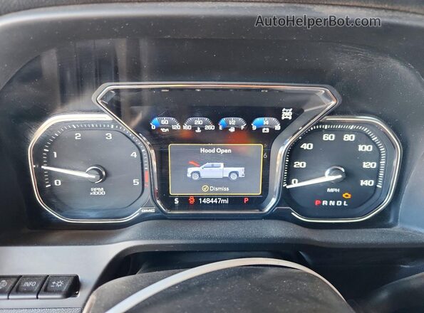 1GT49PEYXPF261383 2023 GMC SIERRA White Vista del cuadro de instrumentos