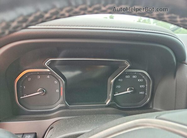 1GT49RE74PF108338 2023 GMC SIERRA White Widok zestawu wskaźników