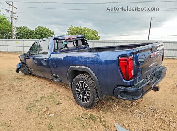1GT49VEY3MF201896 2021 GMC SIERRA Синий Задняя левая четверть