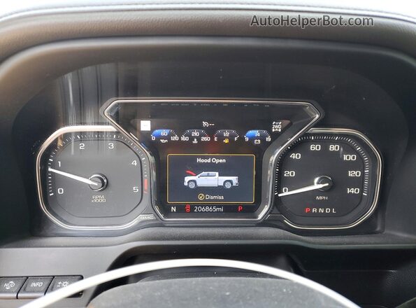 1GT49WEYXNF302859 2022 GMC SIERRA Black ხელსაწყოთა პანელის ხედი