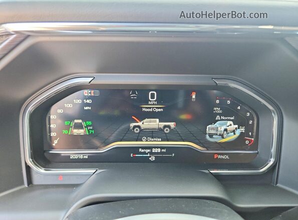 1GT49XEY0RF465709 2024 GMC SIERRA White Սարքավորումների վահանակի տեսք