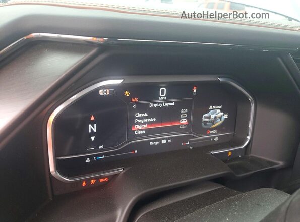 1GT4UPEY7SF288063 2025 GMC SIERRA Gray ხელსაწყოთა პანელის ხედი