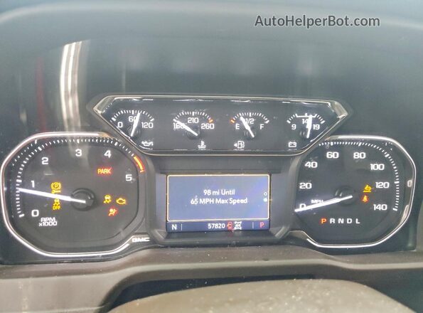 1GT59TEYXNF271583 2022 GMC SIERRA Red Widok zestawu wskaźników