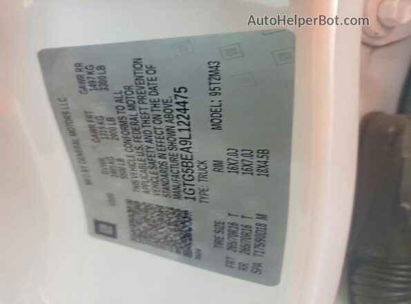 1GTG5BEA9L1224475 2020 GMC CANYON Белый Вид подкапотного пространства