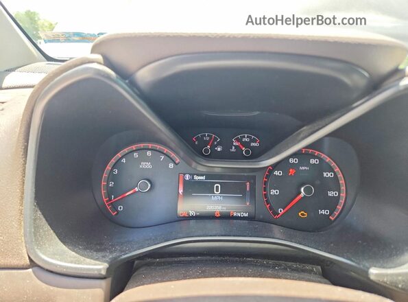 1GTG5CE35G1291734 2016 GMC CANYON Серый Вид щитка приборов