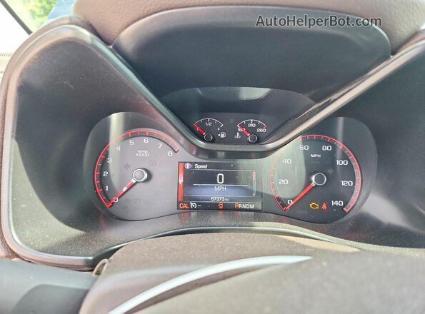 1GTG5CE39G1269865 2016 GMC CANYON Green Вид щитка приладів