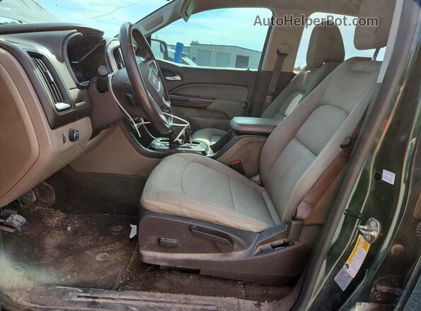 1GTG5CE39G1269865 2016 GMC CANYON Green Вид салону спереду