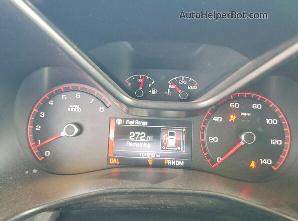 1GTG6CE36G1179151 2016 GMC CANYON Silver Instrument cluster view