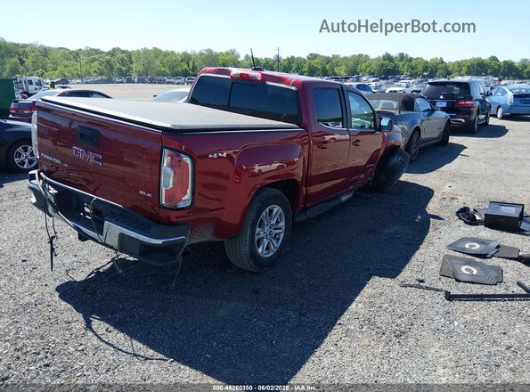 1GTG6CEN2K1128210 2019 GMC CANYON Maroon Trasero derecho