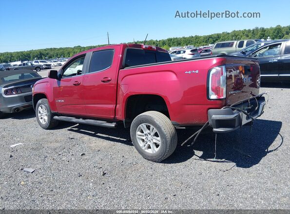 1GTG6CEN2K1128210 2019 GMC CANYON Maroon Trasero izquierdo