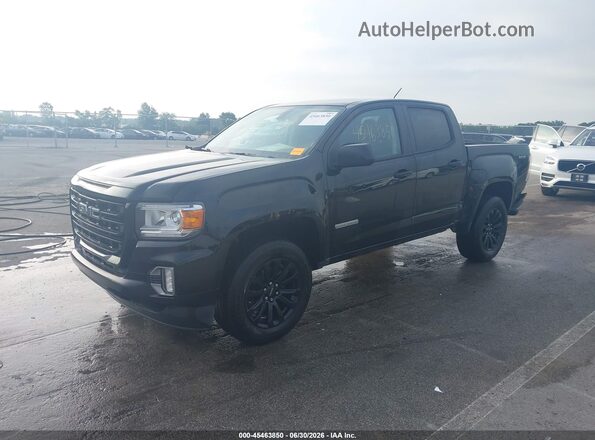 1GTG6CEN2N1245807 2022 GMC CANYON Black Առջևի ձախ երեք քառորդ տեսարան