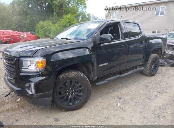 1GTG6CEN4N1292871 2022 GMC CANYON Black Առջևի ձախ երեք քառորդ տեսարան