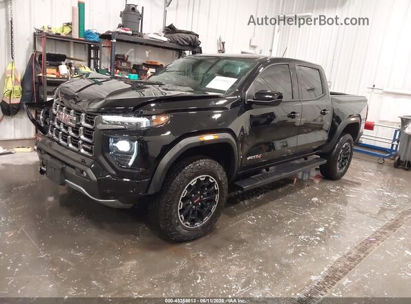 1GTP2DEK6T1186636 2026 GMC CANYON Black წინა მარცხენა ხედი სამი მეოთხედიდან