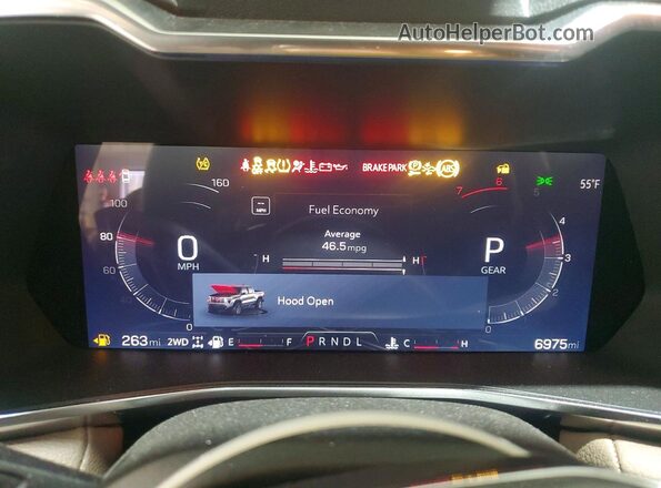 1GTP2FEK5S1243368 2025 GMC CANYON Gray Instrument cluster view