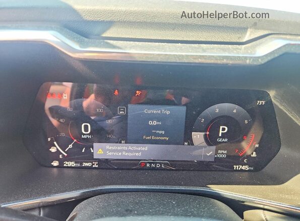 1GTP6BEK6R1268240 2024 GMC CANYON Черный Вид щитка приборов