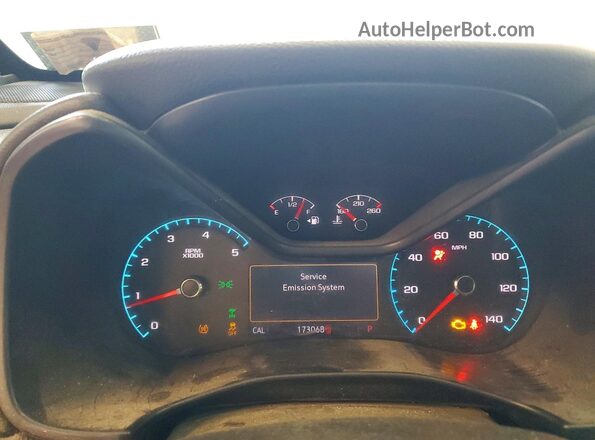 1GTP6CE10K1315023 2019 GMC CANYON White Instrument cluster view