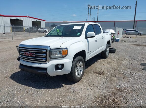 1GTP6CE16J1135785 2018 GMC CANYON White Vista tres cuartos delantera izquierda