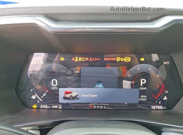 1GTP6EEK0R1186862 2024 GMC CANYON Black Widok zestawu wskaźników
