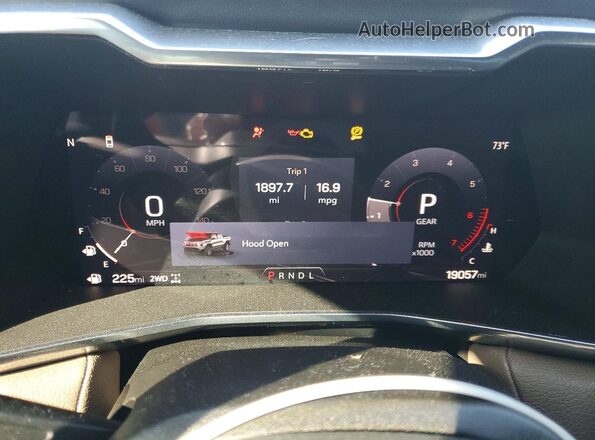 1GTP6FEK0P1129483 2023 GMC CANYON Gray ხელსაწყოთა პანელის ხედი