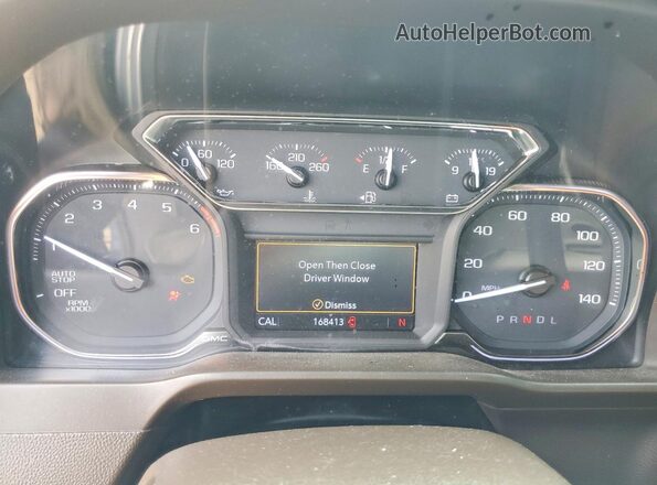 1GTP8BEK5KZ394364 2019 GMC SIERRA Blue ხელსაწყოთა პანელის ხედი