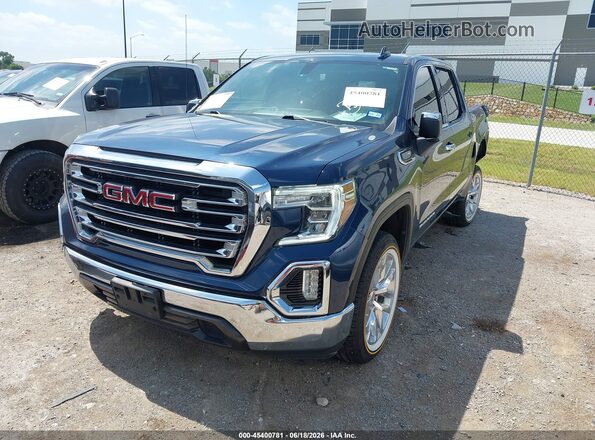 1GTP8DED4MZ418122 2021 GMC SIERRA Синий Передняя левая четверть