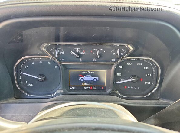 1GTP9EED2MZ363110 2021 GMC SIERRA Blue Вид щитка приладів