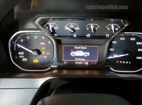 1GTP9EEL7KZ172240 2019 GMC SIERRA Gray Вид щитка приладів