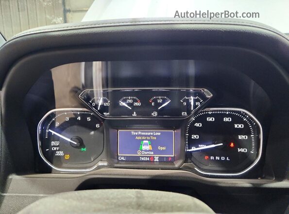 1GTR9CED0MZ253153 2021 GMC SIERRA Silver ხელსაწყოთა პანელის ხედი