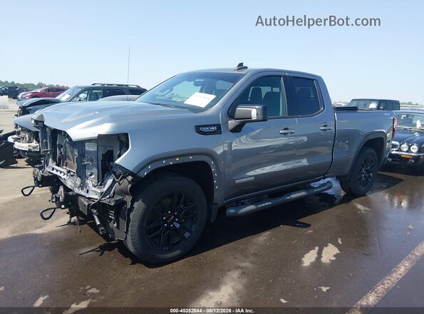 1GTR9CED6MZ201235 2021 GMC SIERRA Gray წინა მარცხენა ხედი სამი მეოთხედიდან