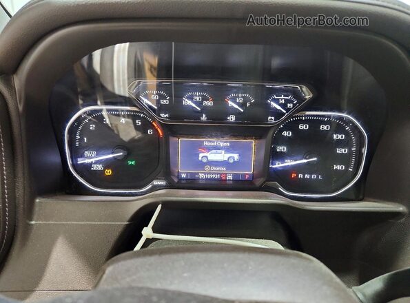 1GTU9DED8LZ342192 2020 GMC SIERRA White Vista del cuadro de instrumentos