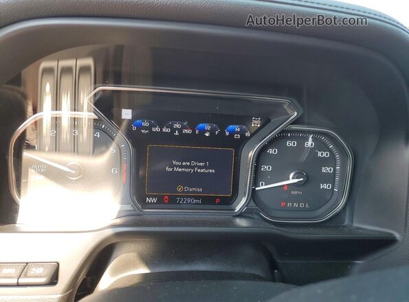 1GTU9FEL2KZ338396 2019 GMC SIERRA Red Вид щитка приладів