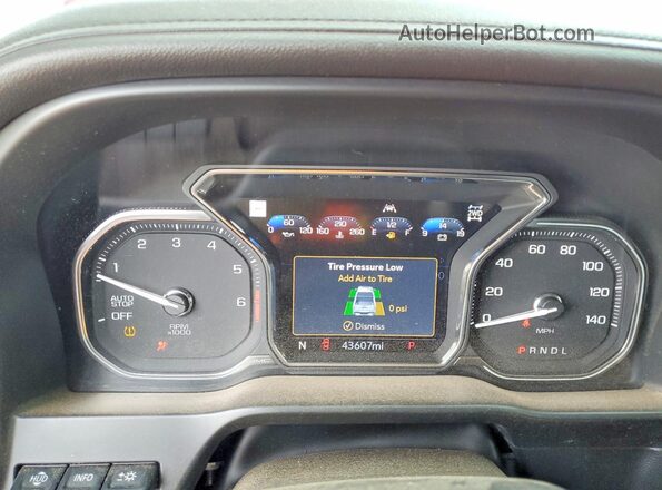 1GTU9FEL6MZ160785 2021 GMC SIERRA Red Vista del cuadro de instrumentos