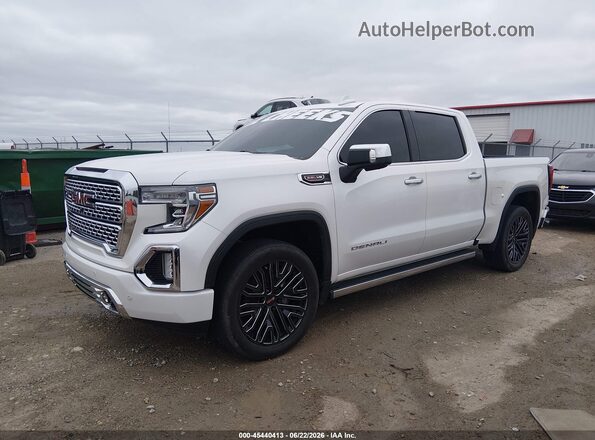 1GTU9FEL7KZ199897 2019 GMC SIERRA White Առջևի ձախ երեք քառորդ տեսարան