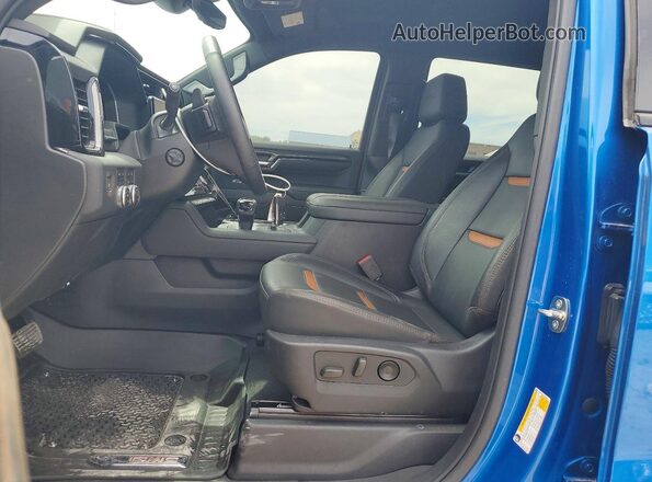 1GTUUEE85PZ248879 2023 GMC SIERRA Blue წინა სალონის ხედი