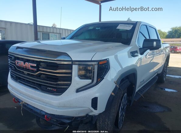 1GTUUEE85PZ330997 2023 GMC SIERRA White წინა მარცხენა ხედი სამი მეოთხედიდან