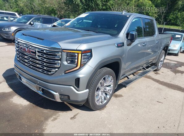 1GTUUGEL2PZ260097 2023 GMC SIERRA Gray Առջևի ձախ երեք քառորդ տեսարան