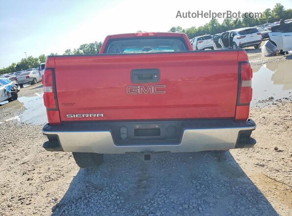 1GTV2LEC2JZ210875 2018 GMC SIERRA Red უკანა ხედი