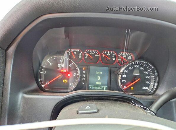 1GTV2LEH0HZ240771 2017 GMC SIERRA Black Вид щитка приладів