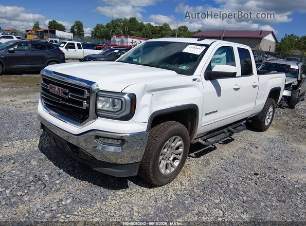 1GTV2MEC8GZ389907 2016 GMC SIERRA White Առջևի ձախ երեք քառորդ տեսարան