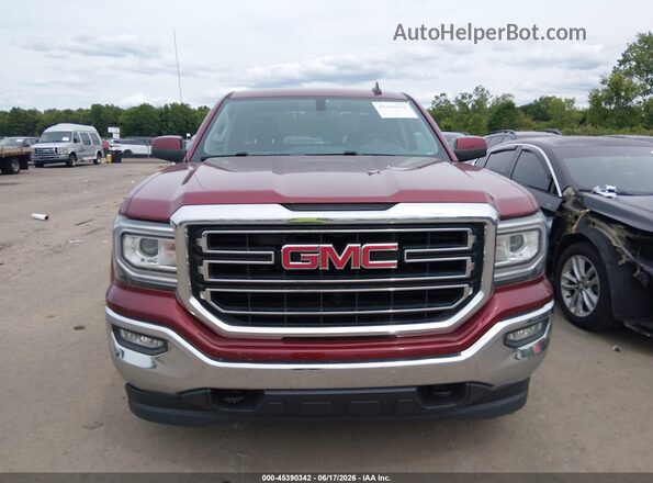 1GTV2MEC8HZ279067 2017 GMC SIERRA Red Instrument cluster view