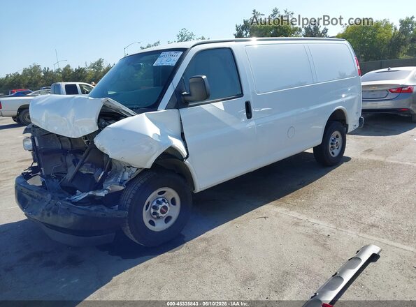 1GTW7AFFXH1122801 2017 GMC SAVANA 2500 White წინა მარცხენა ხედი სამი მეოთხედიდან