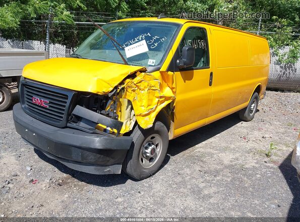 1GTW7BFP1P1115670 2023 GMC SAVANA CARGO Yellow Vista tres cuartos delantera izquierda