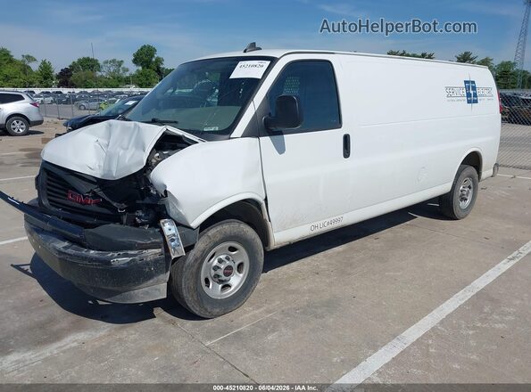 1GTZ7HFP4P1104159 2023 GMC SAVANA CARGO White Առջևի ձախ երեք քառորդ տեսարան