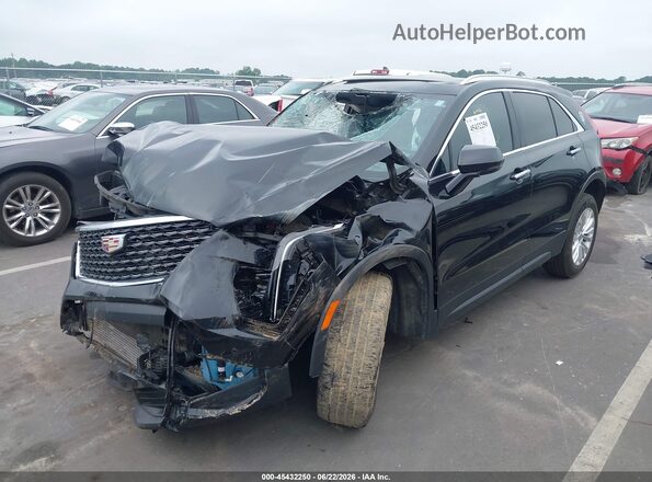 1GYAZAR46RF115373 2024 CADILLAC XT4 Black Առջևի ձախ երեք քառորդ տեսարան