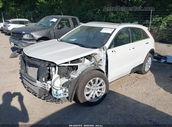 1GYFZBR46NF167804 2022 CADILLAC XT4 White Առջևի ձախ երեք քառորդ տեսարան